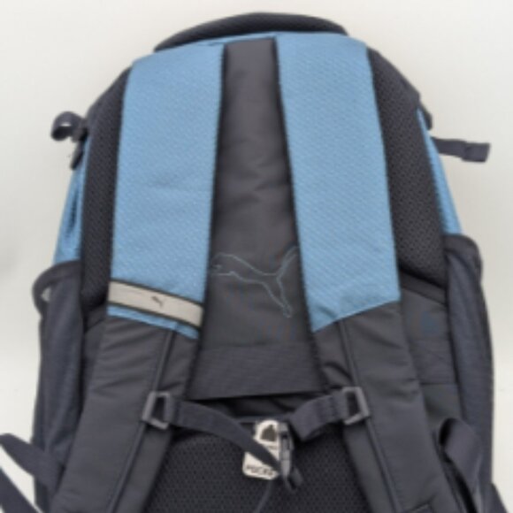 PUMA Challenger Backpack Fully Padded 15” Laptop Pocket Blue. NEW - Picture 3 of 5
